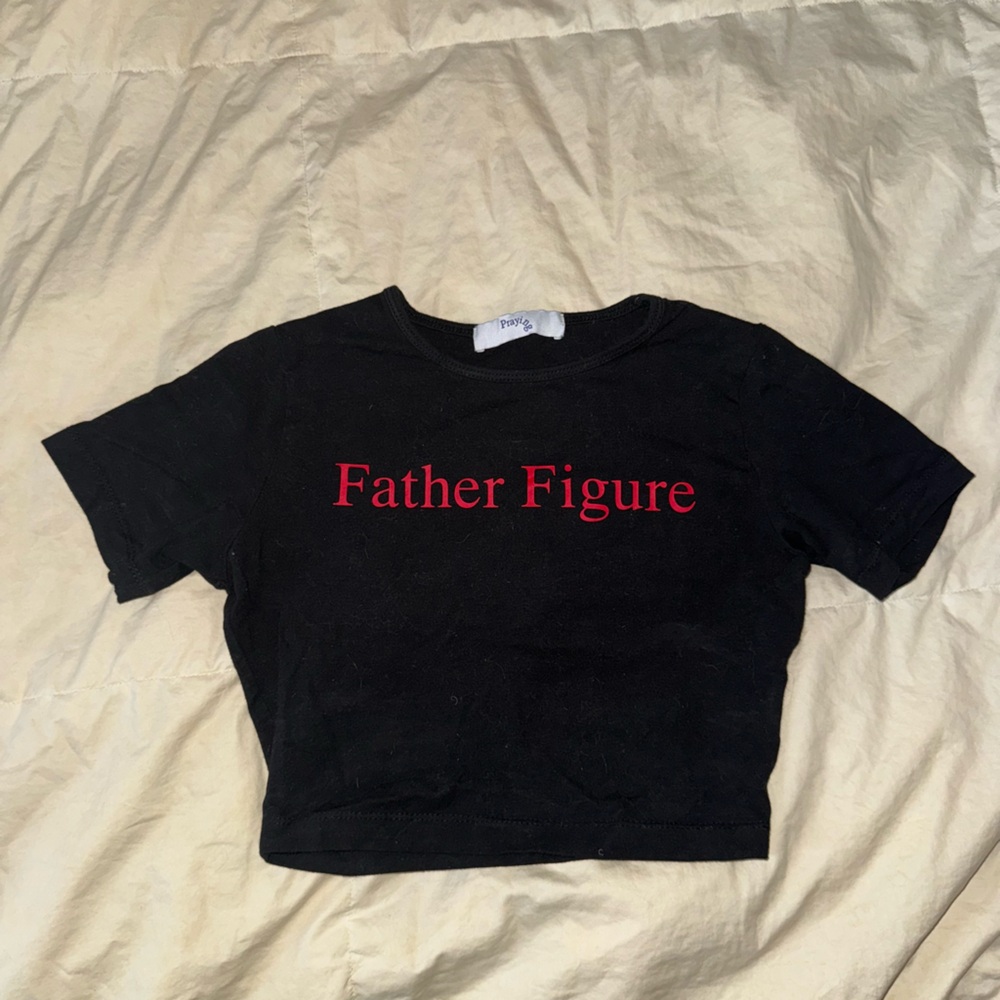 Black baby tee size xs